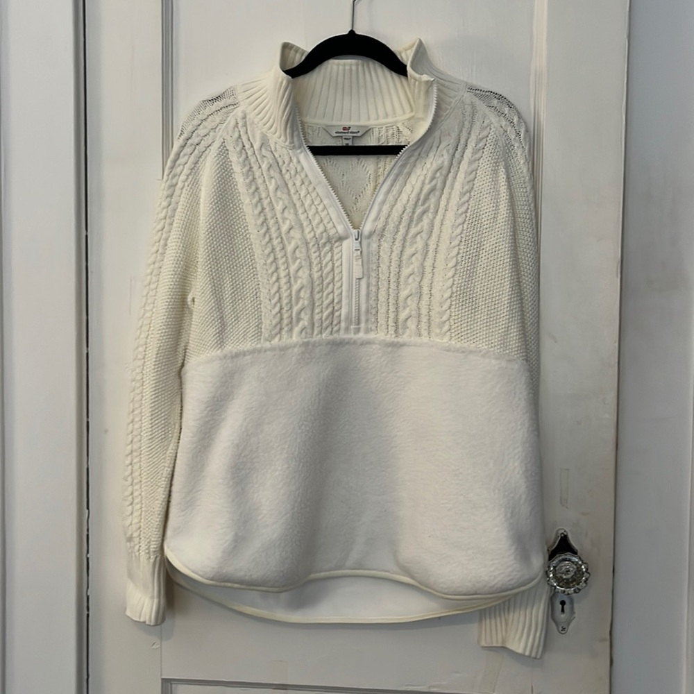 Vineyard Vines Cable Knit Half-Zip Shep Shirt